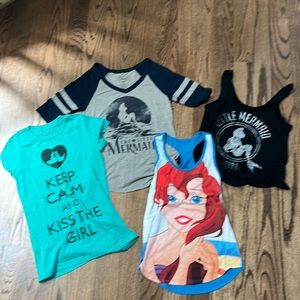 Disney Ariel tee bundle XS/S